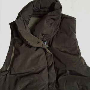 Gray Full Zip Down Puffer Vest